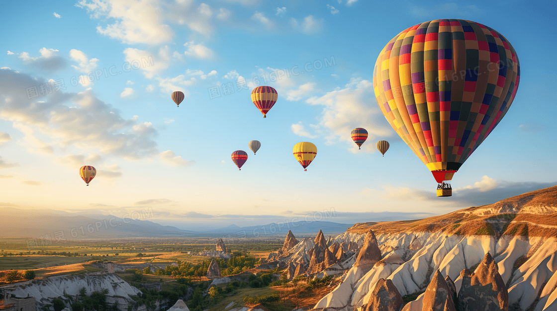 土耳其热气球旅行度假宣传图片