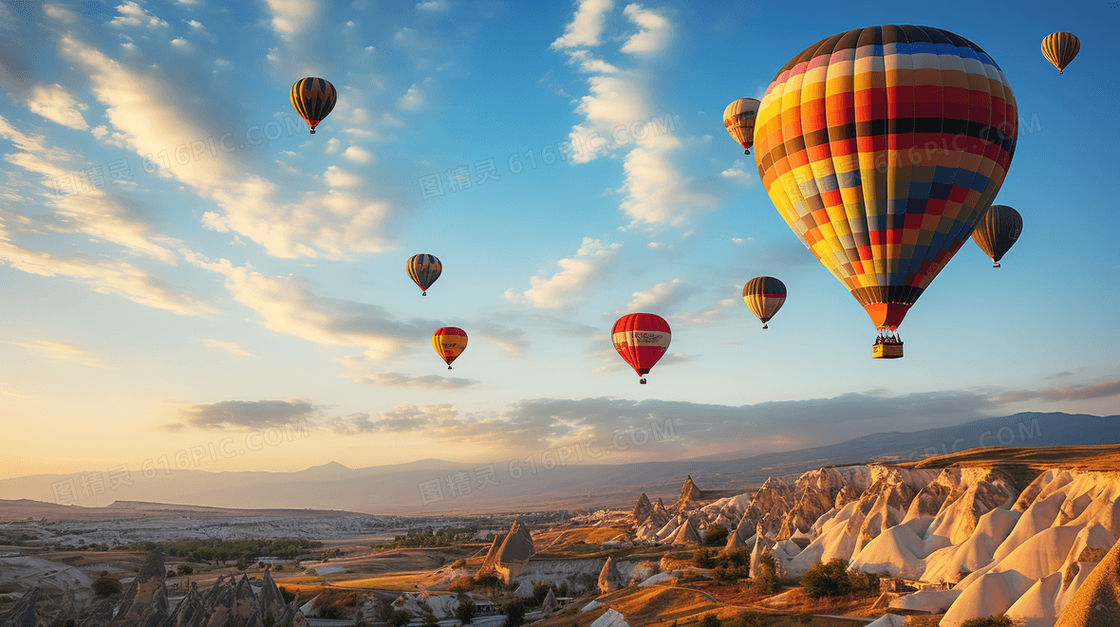 土耳其热气球旅行度假宣传图片