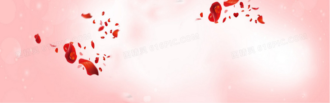 女鞋花瓣唯美背景banner