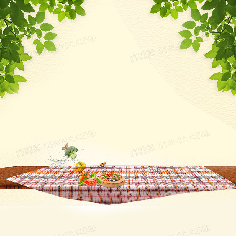 蔬菜清新背景