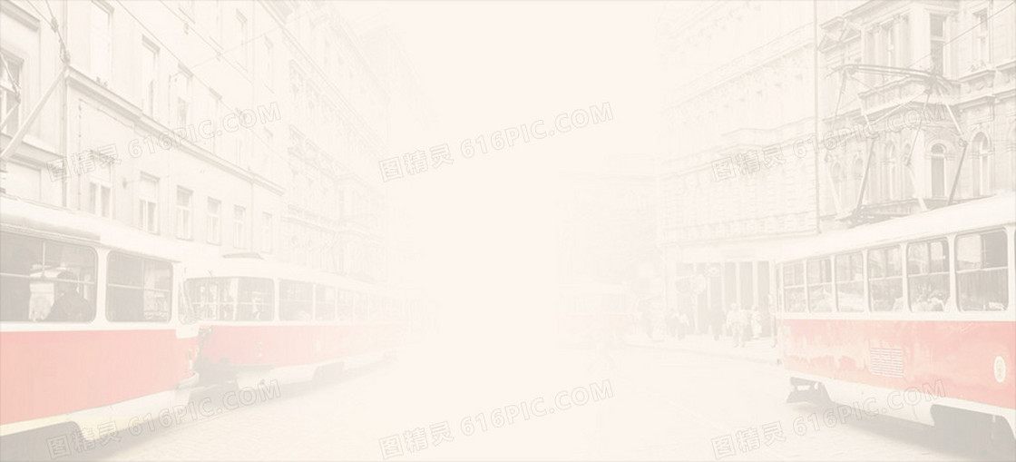 大气朦胧欧式建筑背景banner