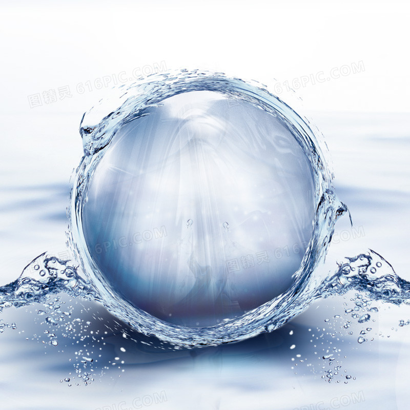 化妆品水珠梦幻主图