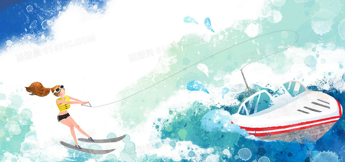 流行插画背景