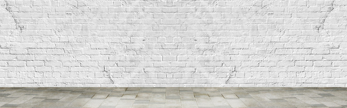 白色墙砖背景