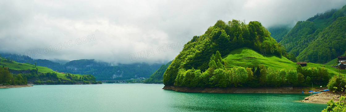 简约河山banner背景