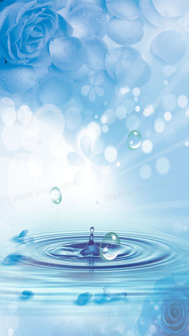 水滴背景图片下载 免费高清水滴背景设计素材 图精灵