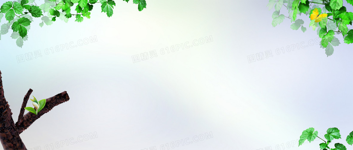 春天淘寶春季服飾清新背景banner