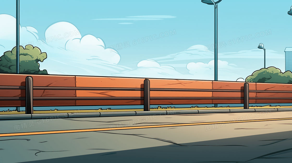 交通安全高速公路插画