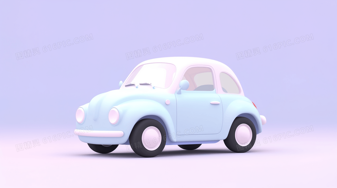 现代感小汽车插画