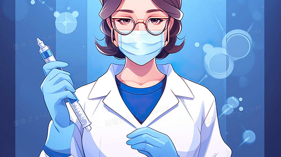 医生护士健康医疗插画