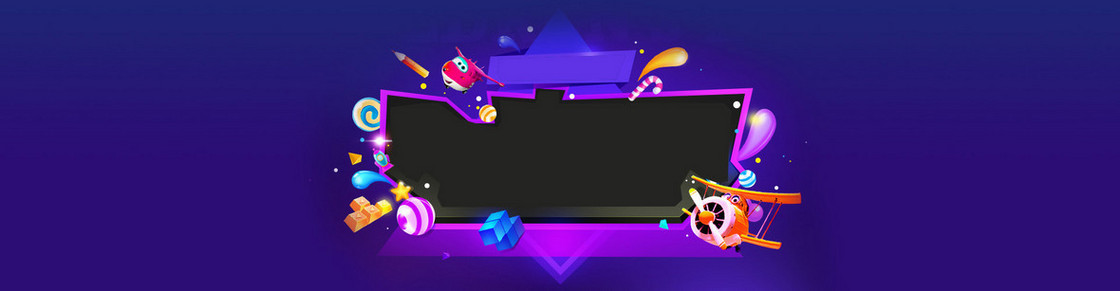 电商卡通扁平背景banner