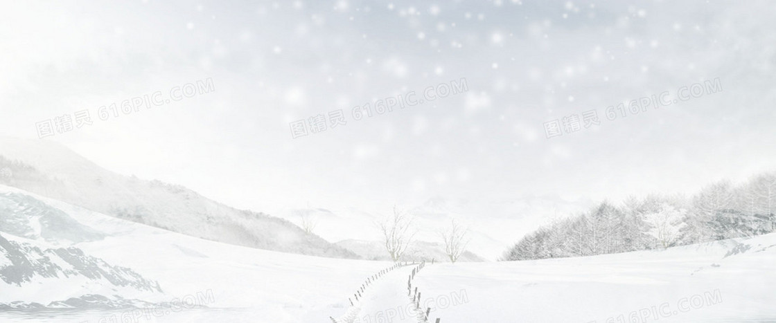 冬季雪景背景