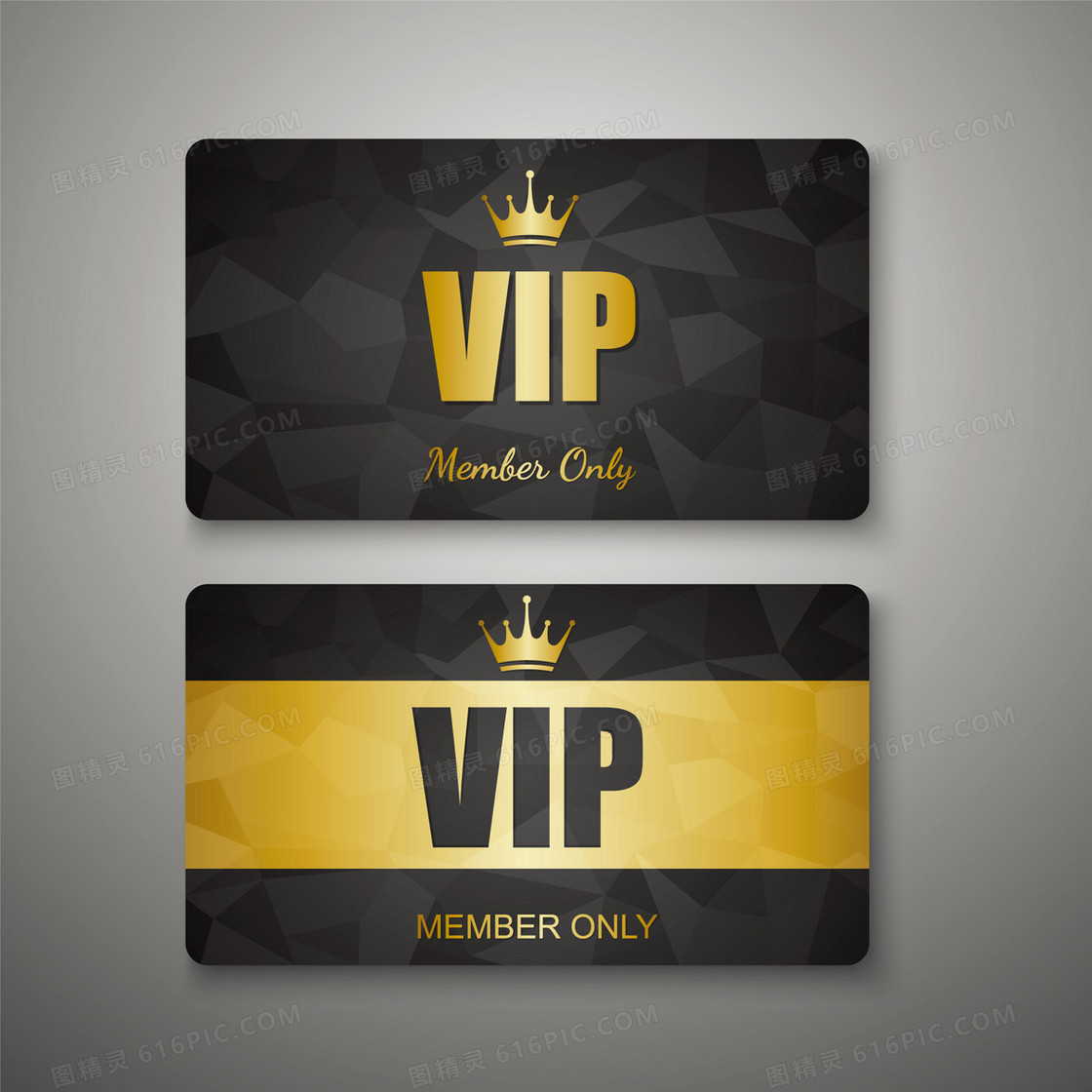 金色VIP会员卡背景素材