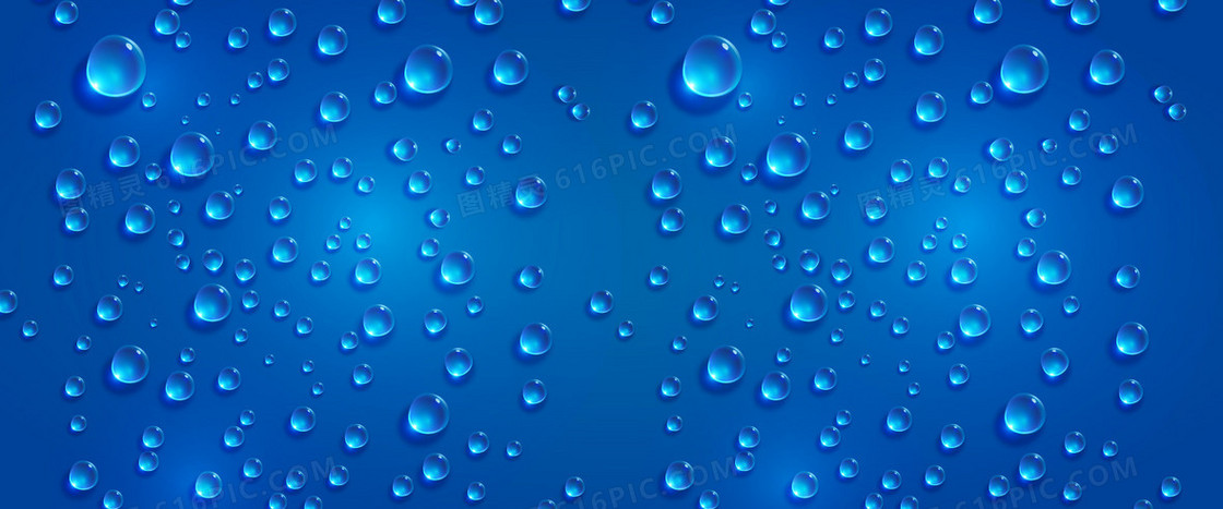 精美的水珠背景