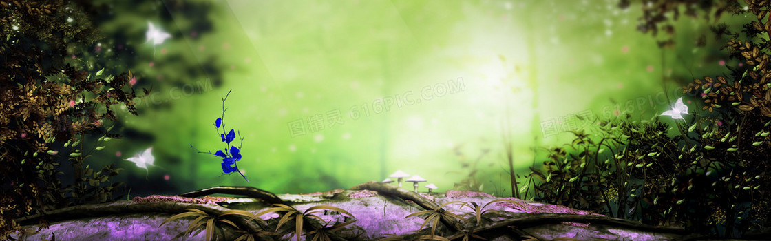 梦幻banner背景