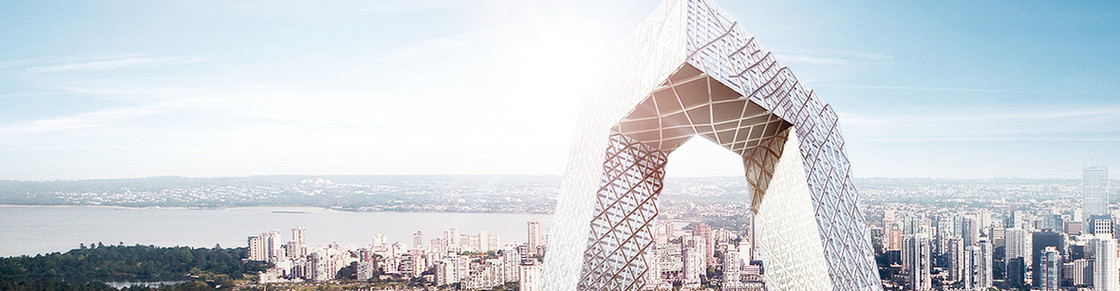 央视大楼建筑风景海报banner背景
