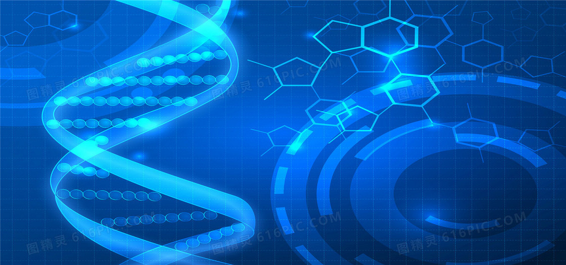 蓝色高科技医学背景
