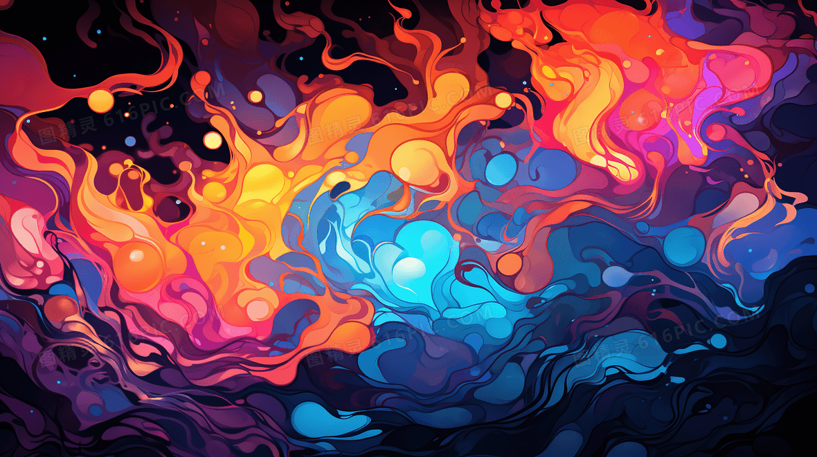 抽象水彩泼墨油画背景图片下载_1920x610像素JPG格式_编号1pyfledw1_图精灵