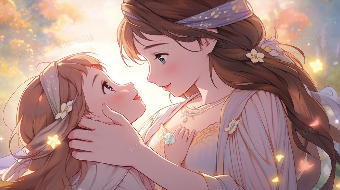 童话世界少女唯美插画
