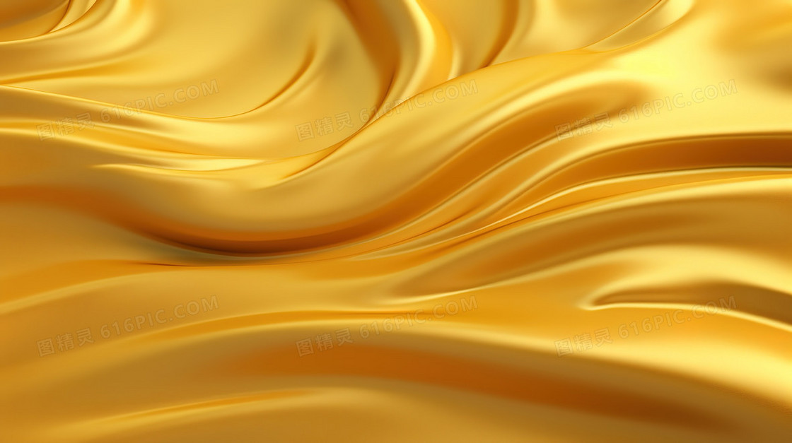 黄金液熔化波流液体背景