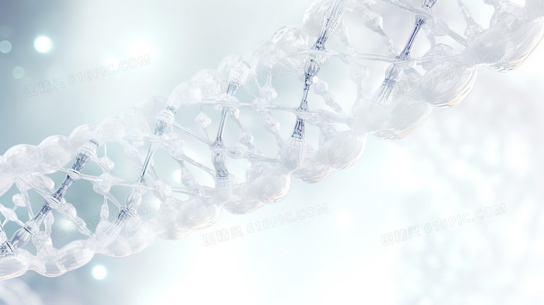 虚拟3D微观DNA基因组图片