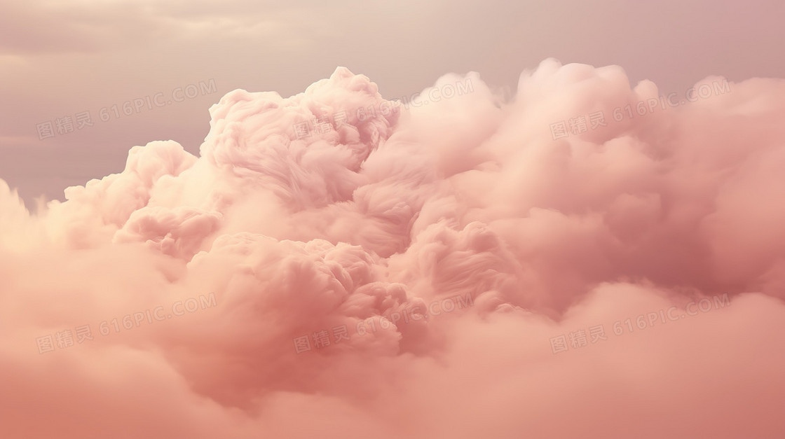 粉色唯美天空上的云背景