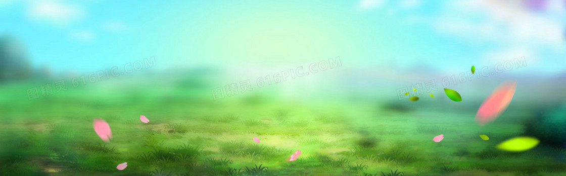 梦幻花瓣背景