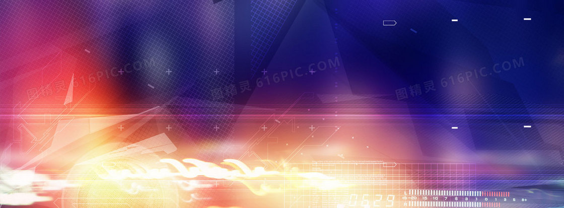 电商科技梦幻背景banner