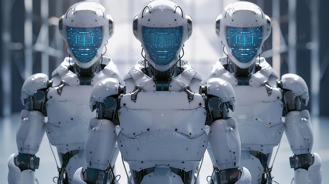 未来科技感机器人图片