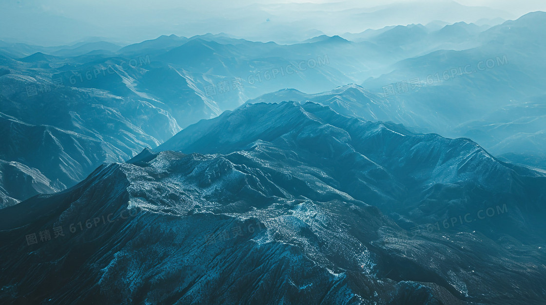 祖国的连绵山脉风景图片