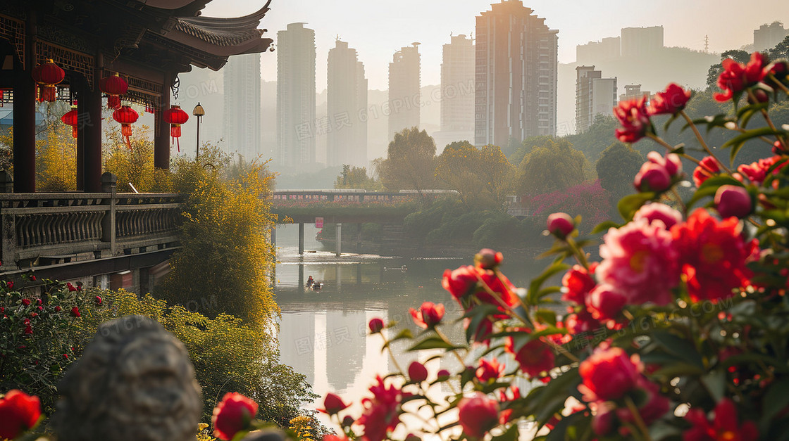 春节过年祖国壮丽山河