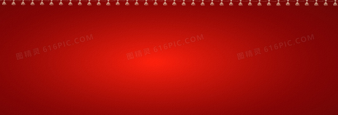 元旦节喜庆红色窗帘小饰物背景