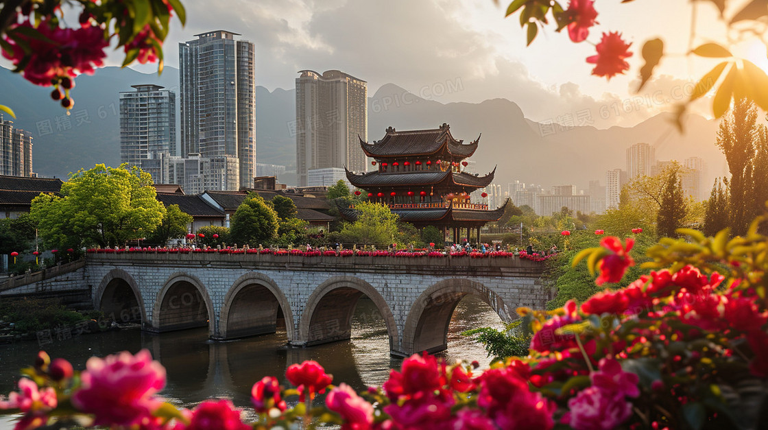 春节过年祖国壮丽山河