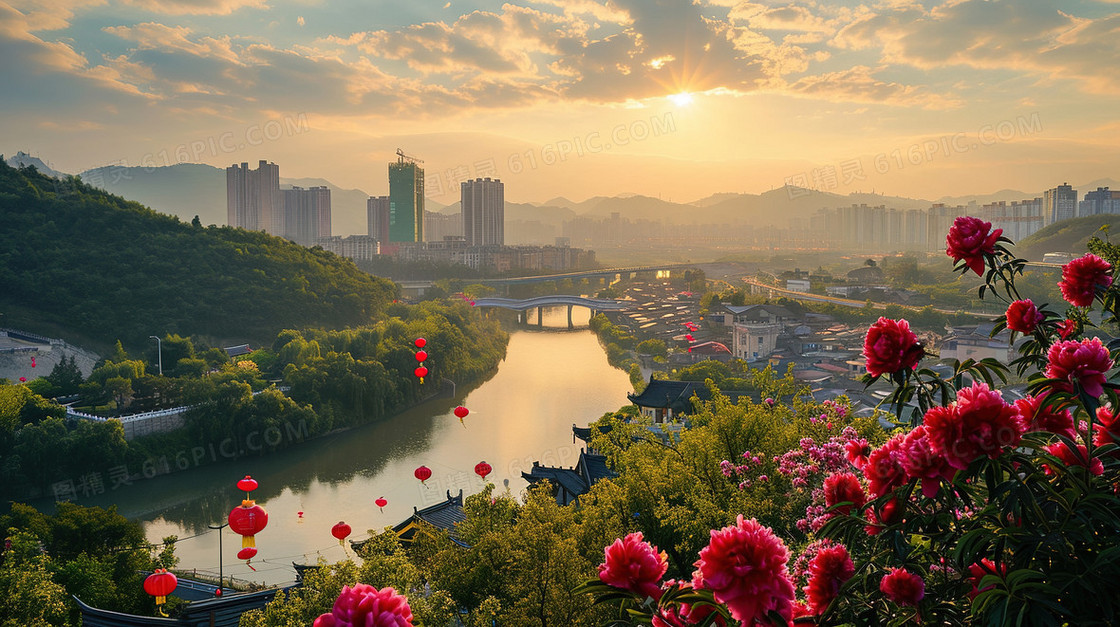 春节过年祖国壮丽山河
