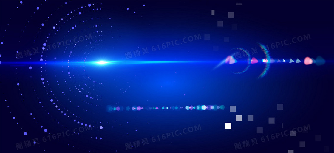 科技渐变蓝色banner背景