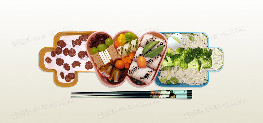 美食餐饮盖饭背景banner