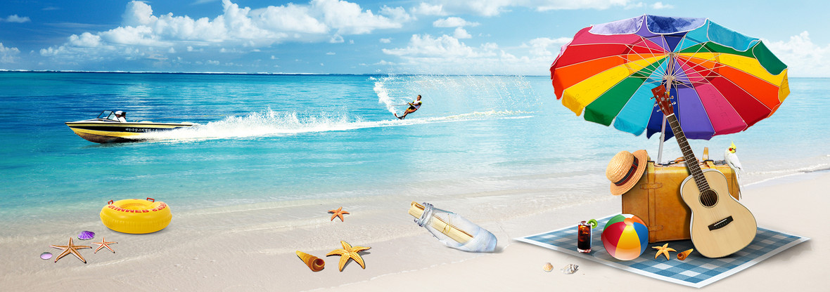 年终总结大气浪漫蓝色海报banner背景