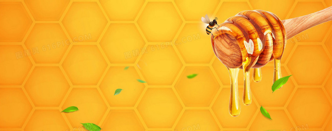 美食蜂巢蜂蜜背景