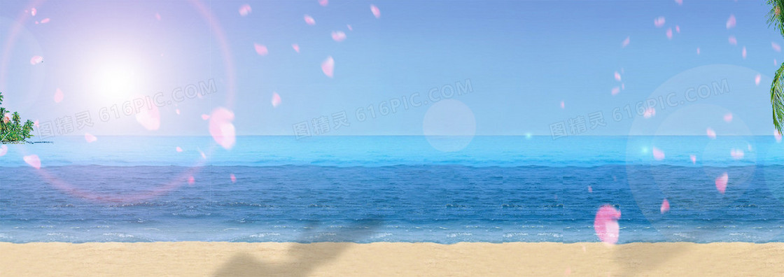梦幻夏季风景背景