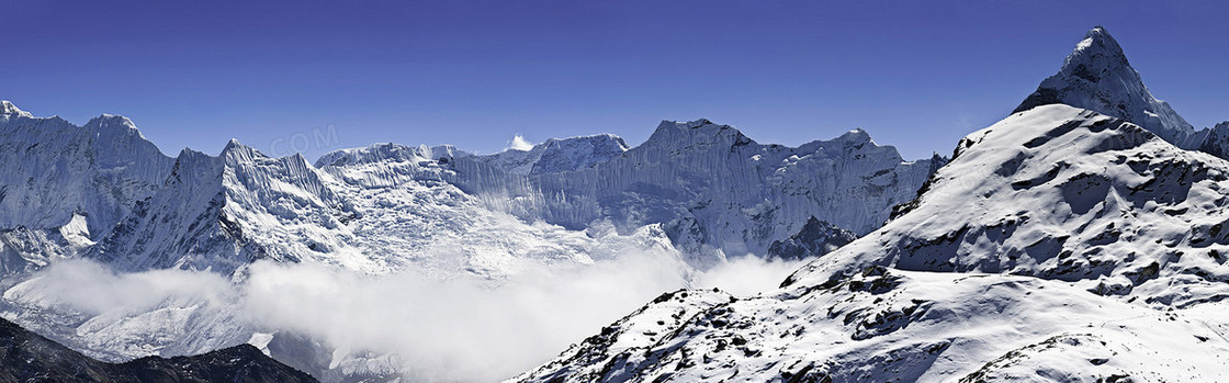 雪山海报背景图