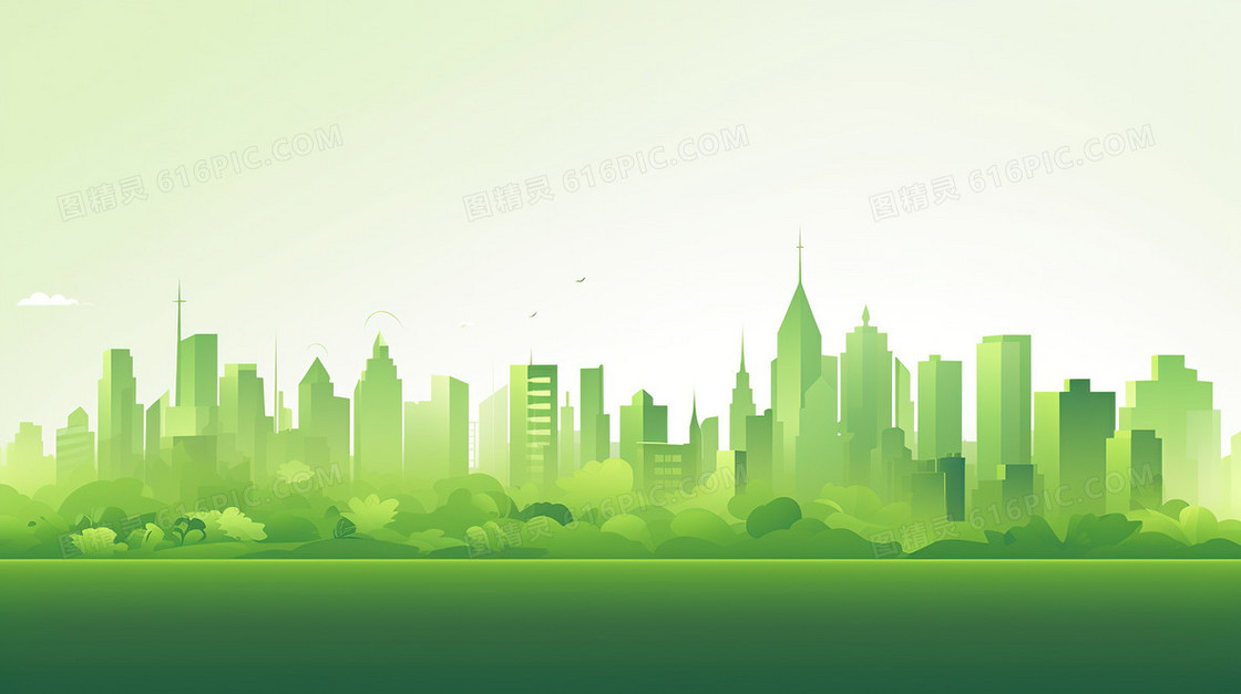 绿色环保公益城市节能背景