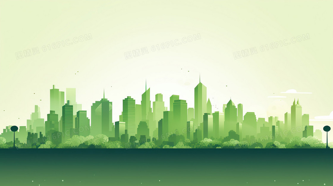 绿色环保公益城市节能背景