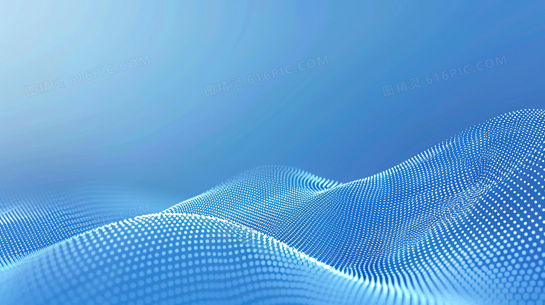 蓝色商务科技感简约流体粒子纹理背景