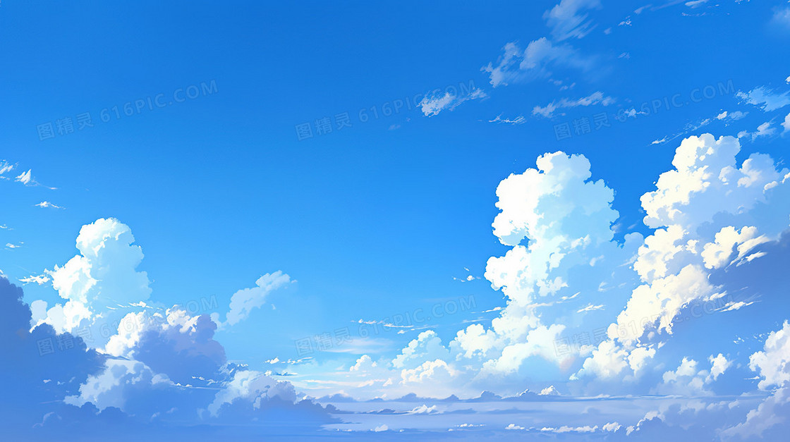 浪漫唯美天空云朵背景