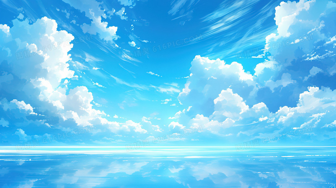 浪漫唯美天空云朵背景