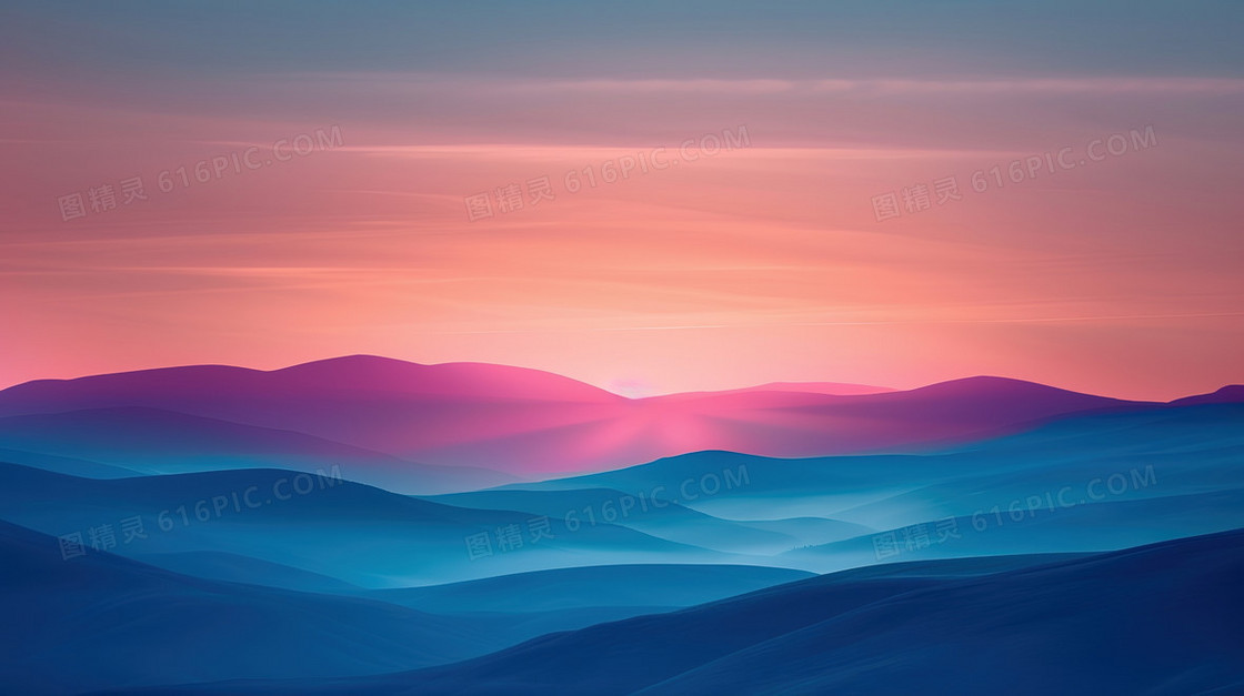 中国风远山自然风景背景