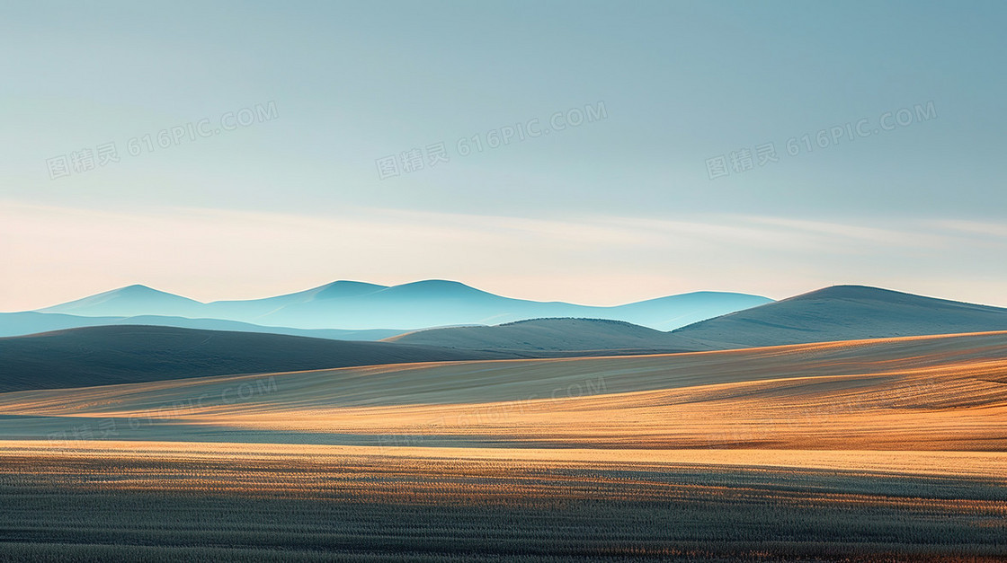 中国风远山自然风景背景
