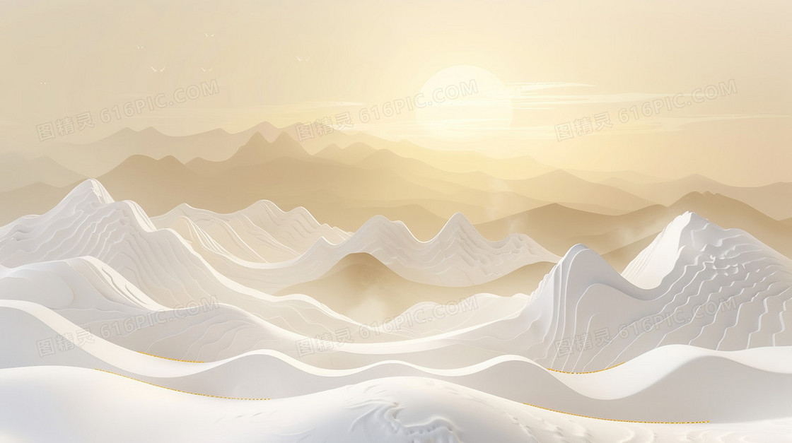 白色抽象浮雕山脉纹理背景