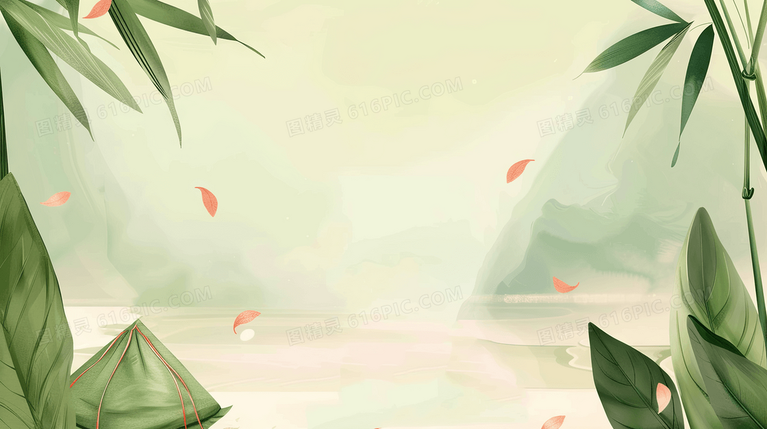 简约端午节粽子背景