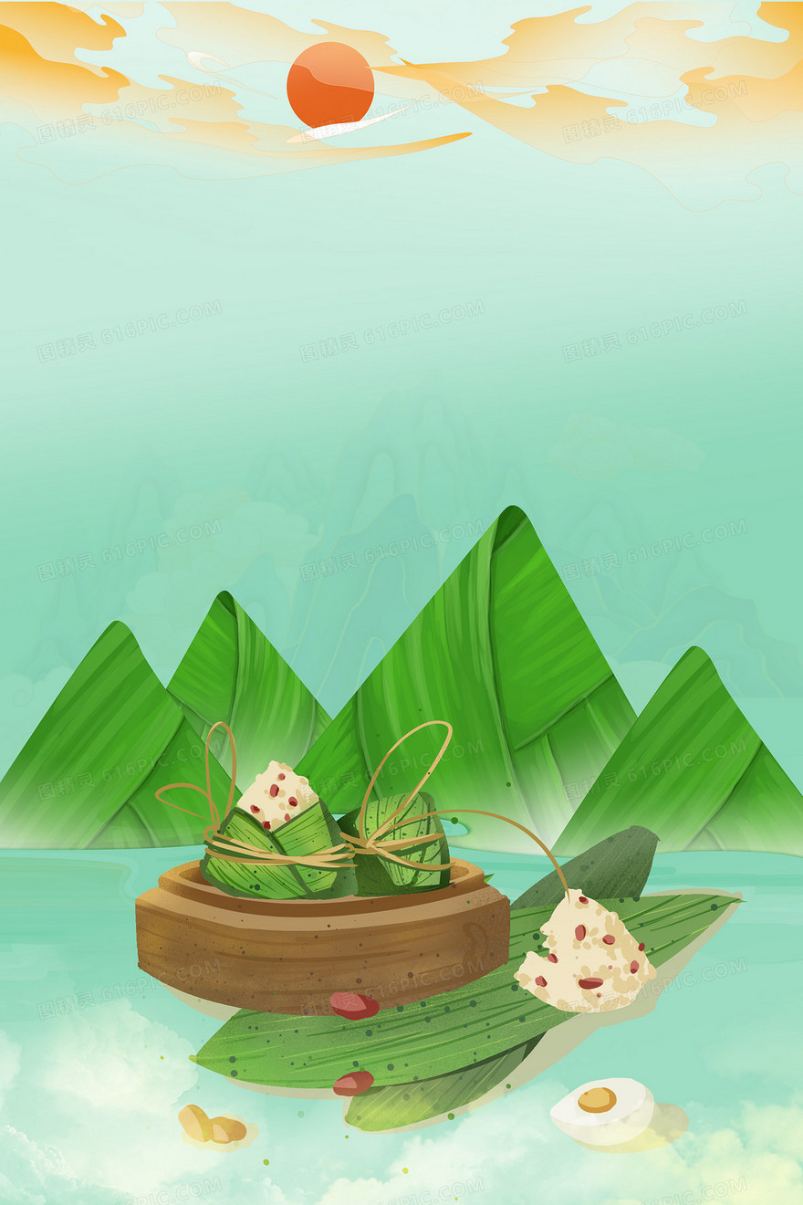 端午节合成粽子背景